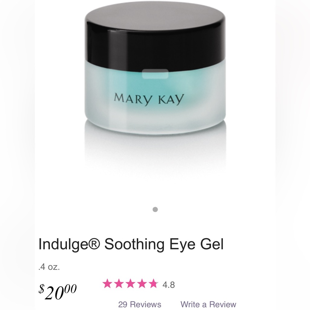Mary Kay Indulge Soothing Eye Gel - Black and Aqua